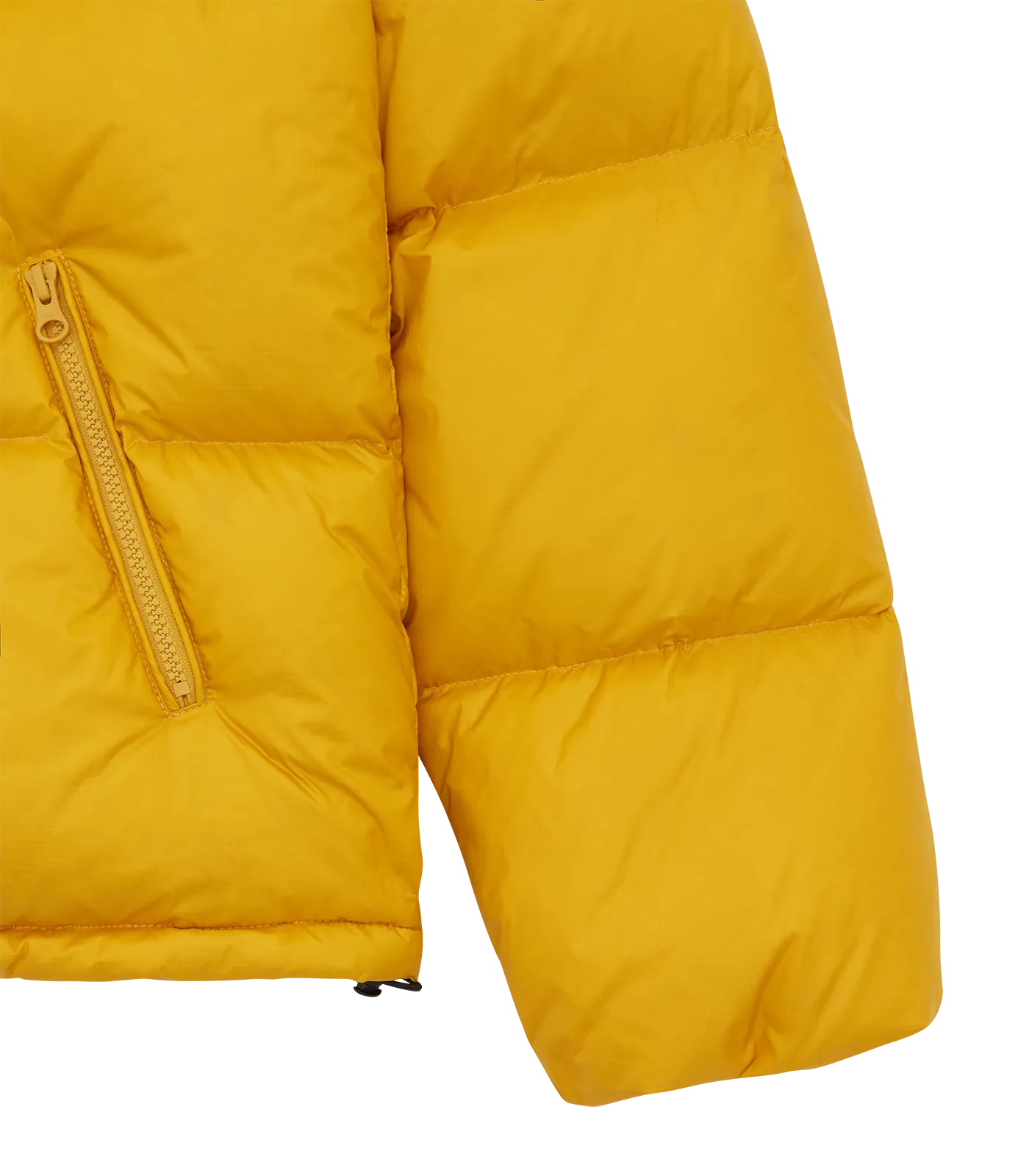 RUNNING DOG PUFFER JACKET - MUSTARD