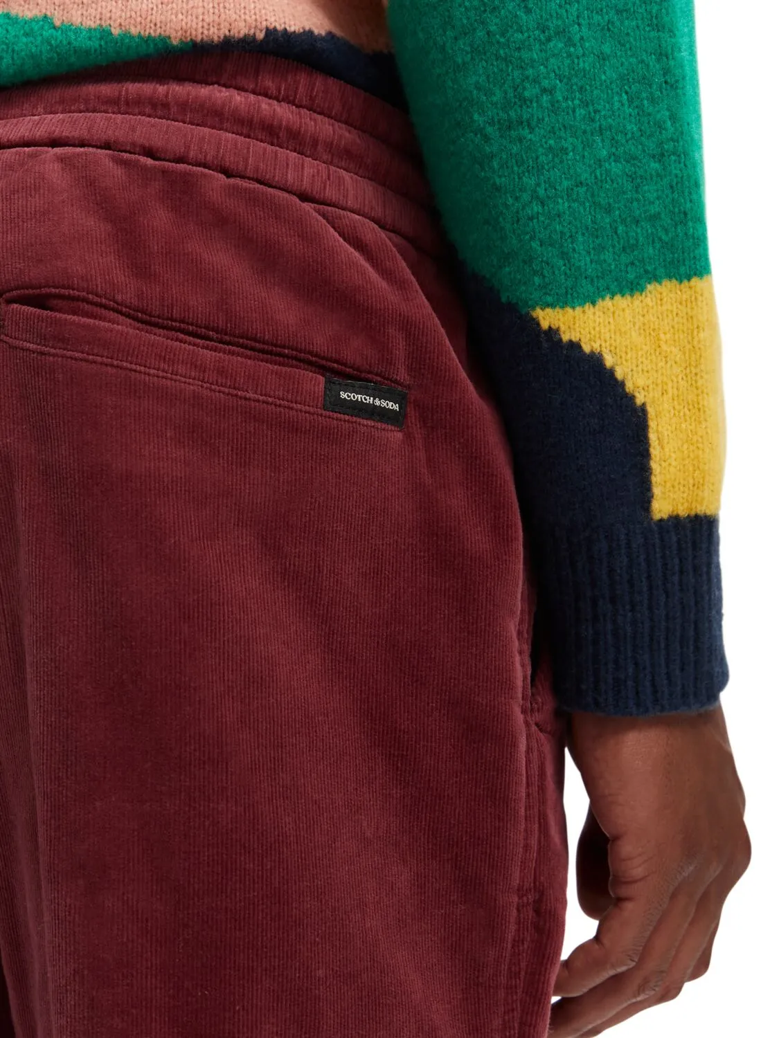 Scotch and Soda Fave Pincord Jogger - Bordeaux