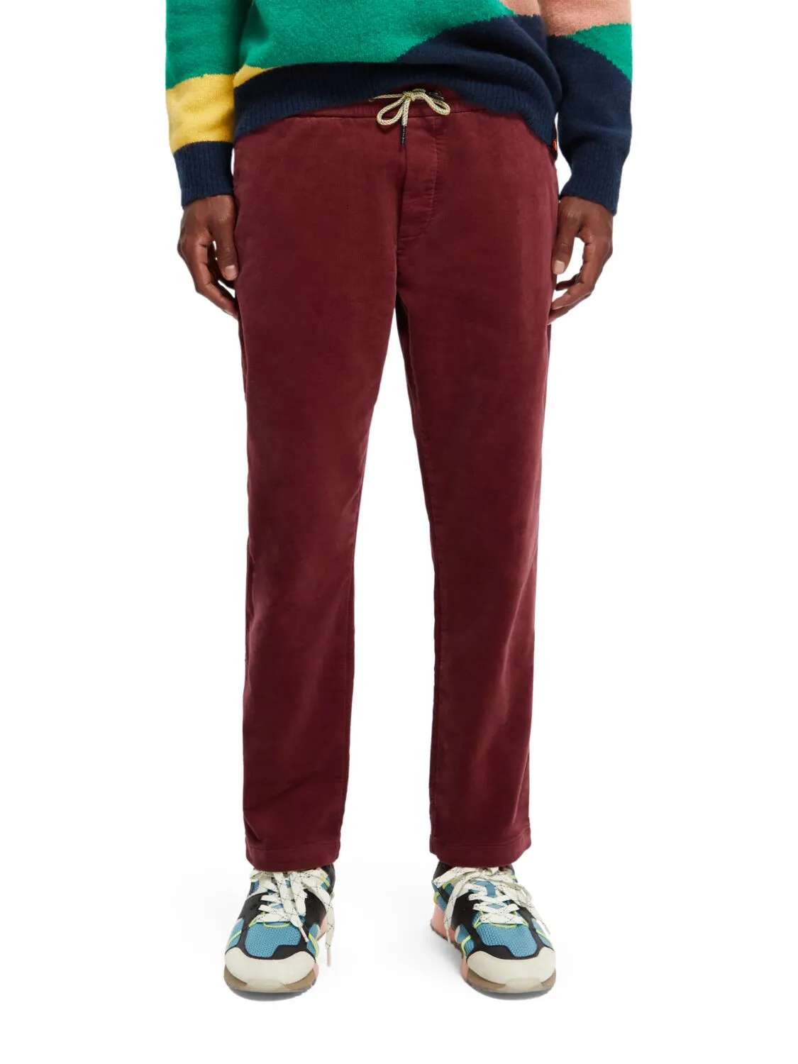 Scotch and Soda Fave Pincord Jogger - Bordeaux