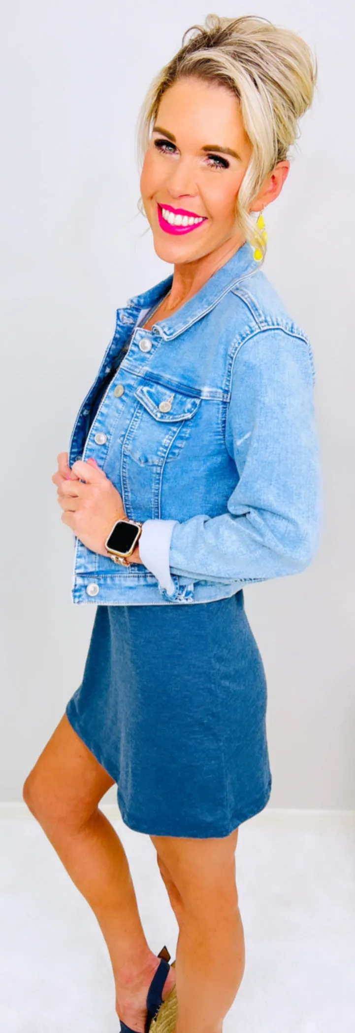 Stay Beautiful Light Wash Jean Jacket