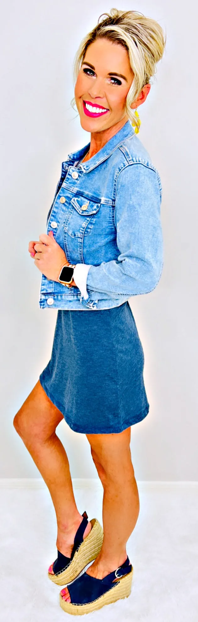 Stay Beautiful Light Wash Jean Jacket