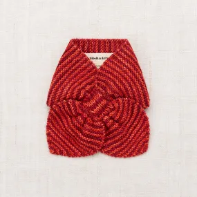 Strata Sledding Scarf in Red Flame by Misha & Puff