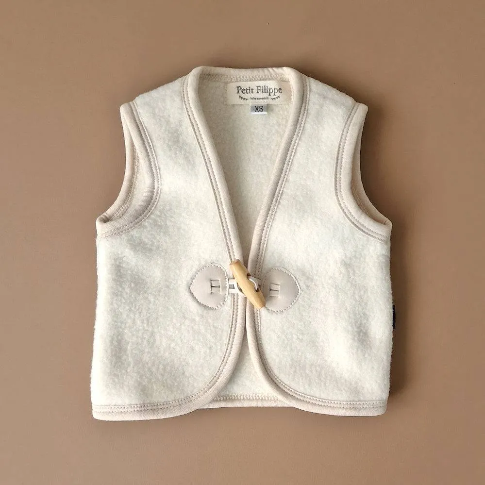 Teddy Gilet - Ecru
