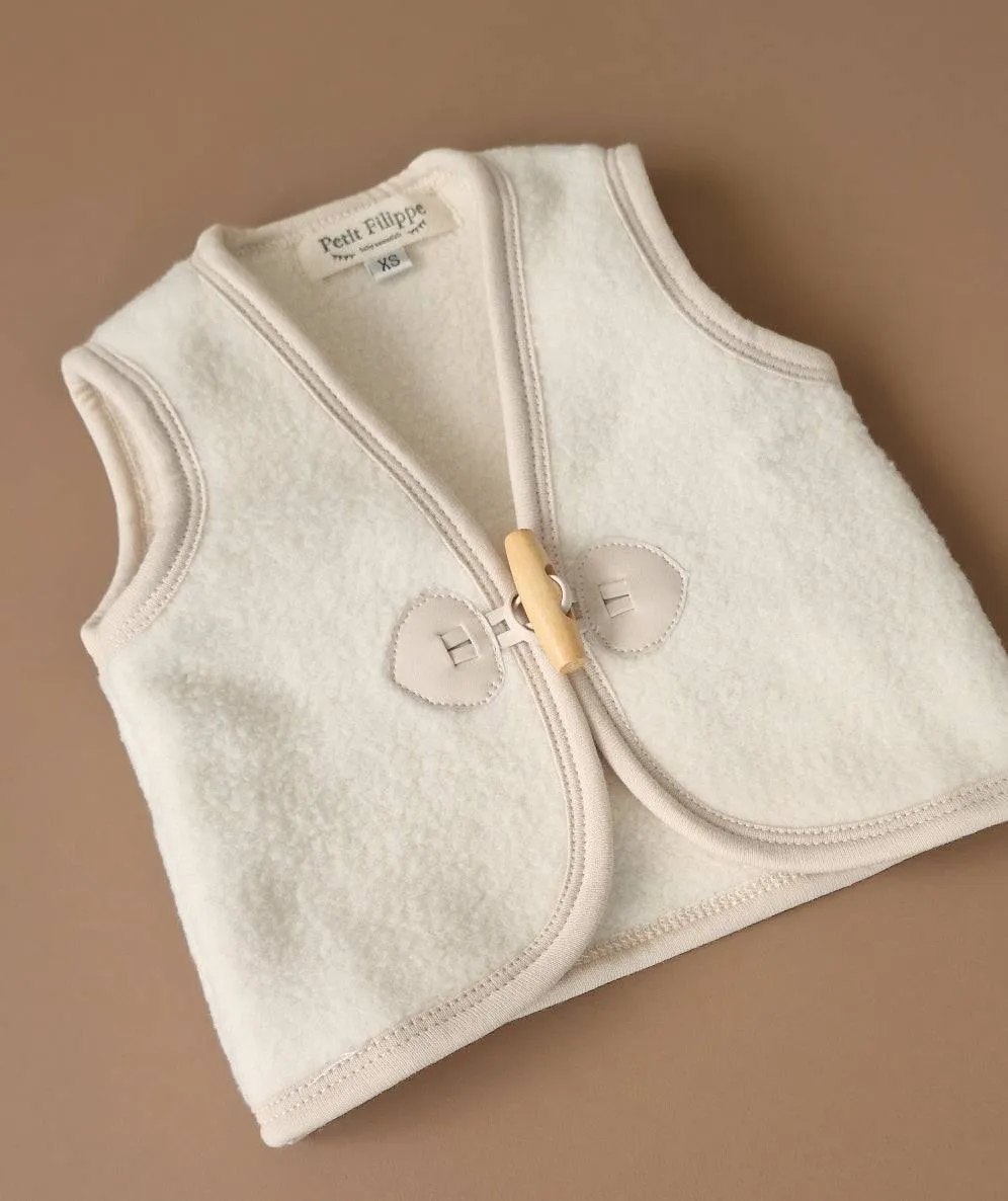 Teddy Gilet - Ecru