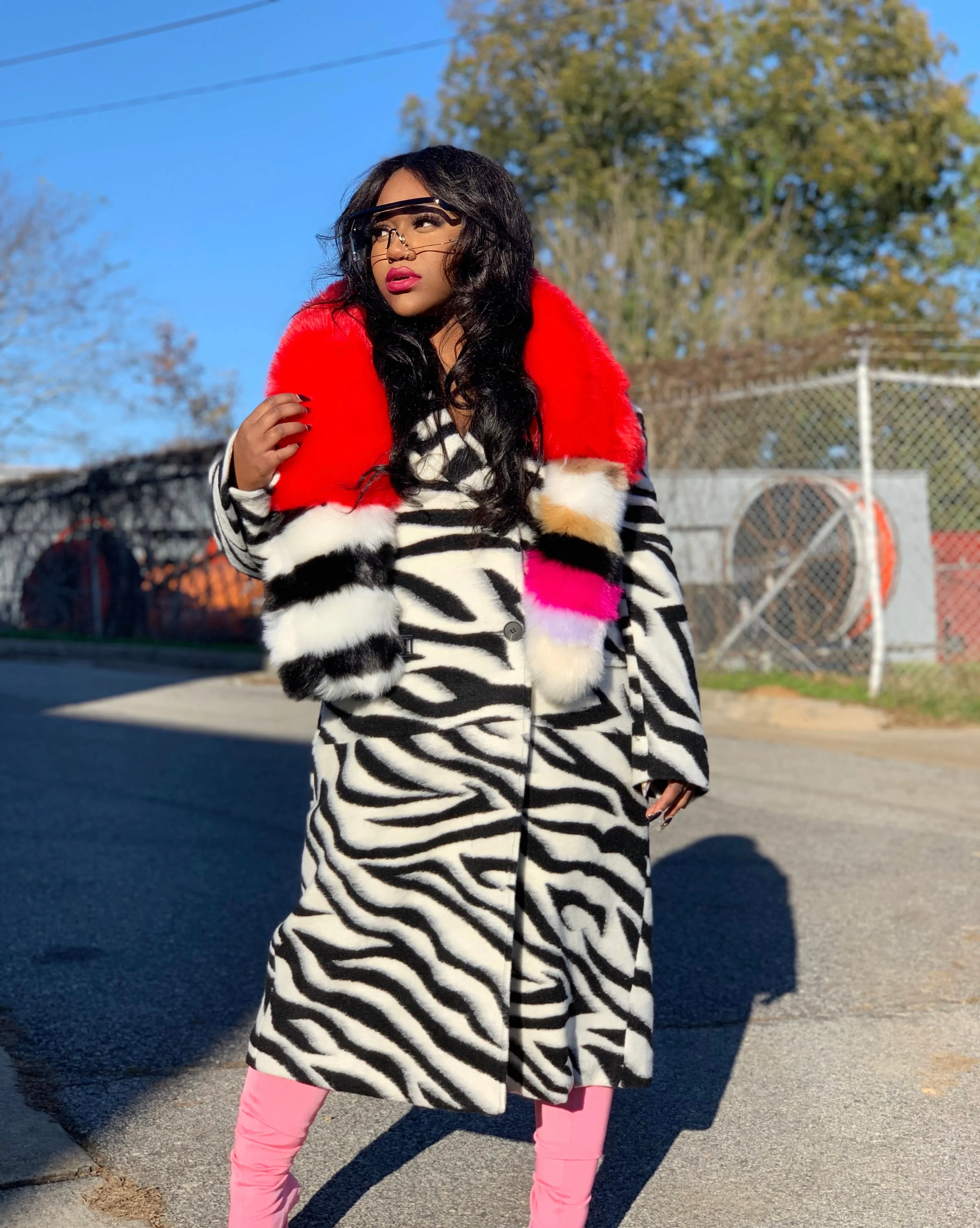 The Max Zebra Coat