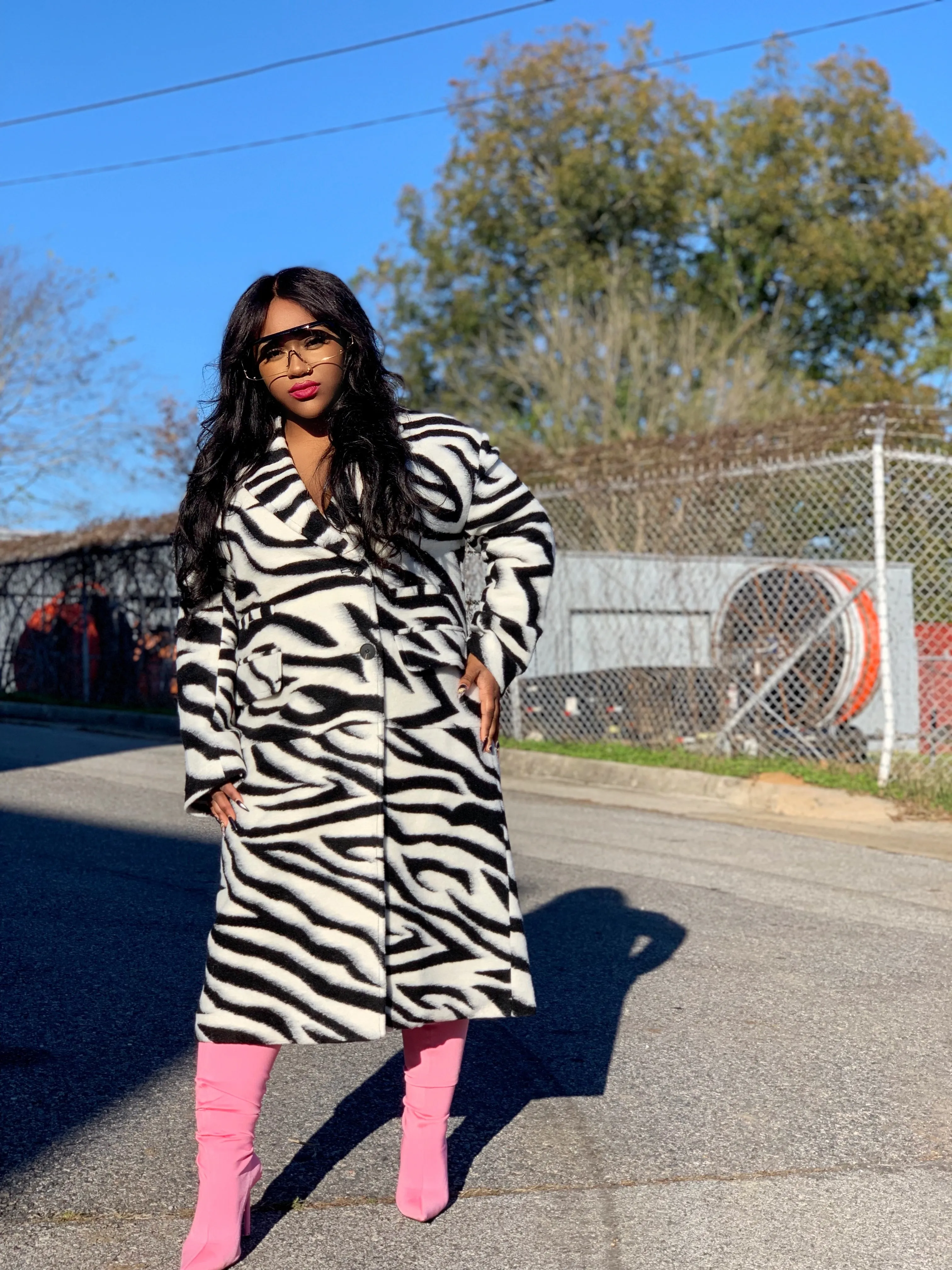 The Max Zebra Coat