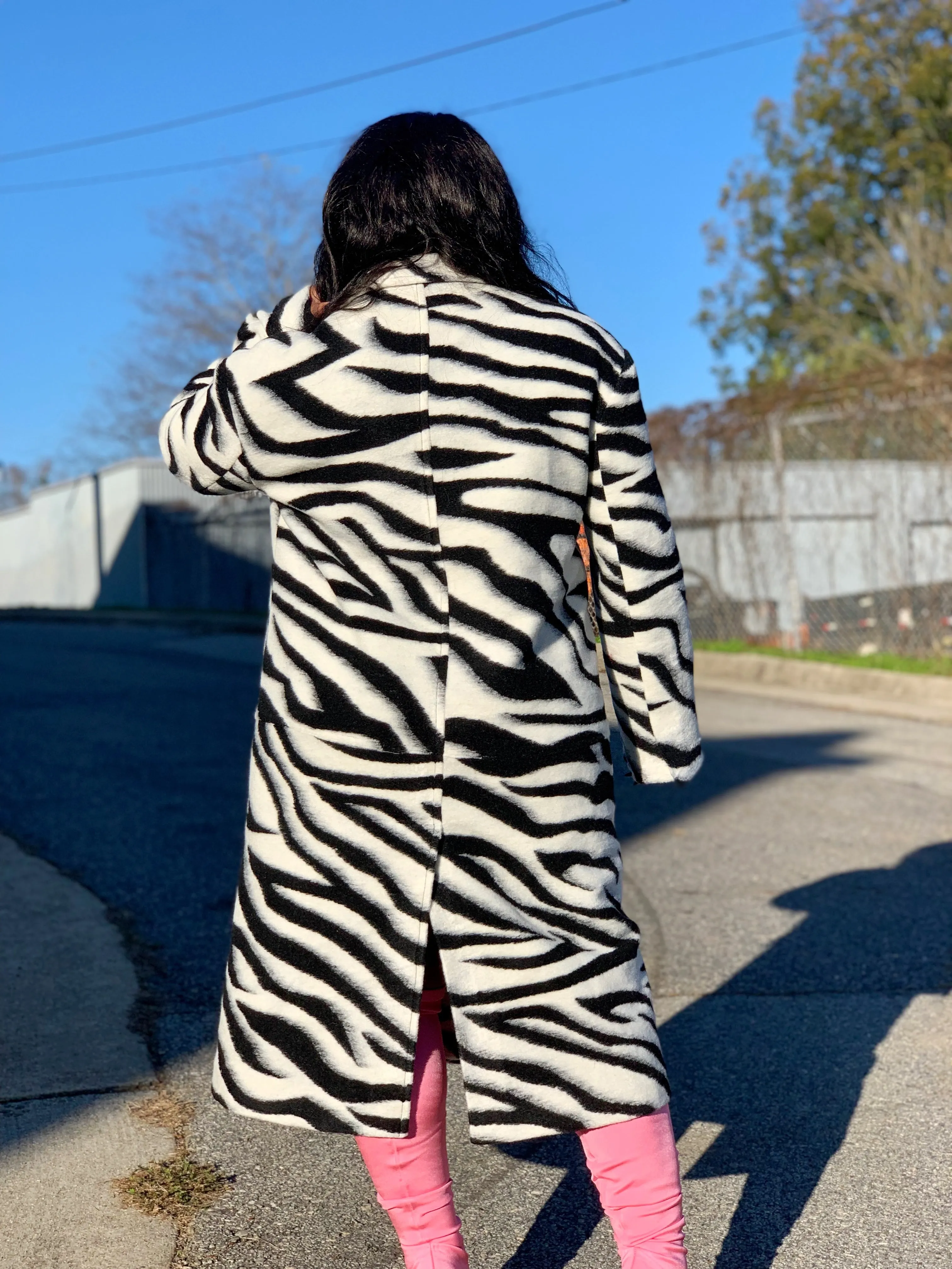 The Max Zebra Coat
