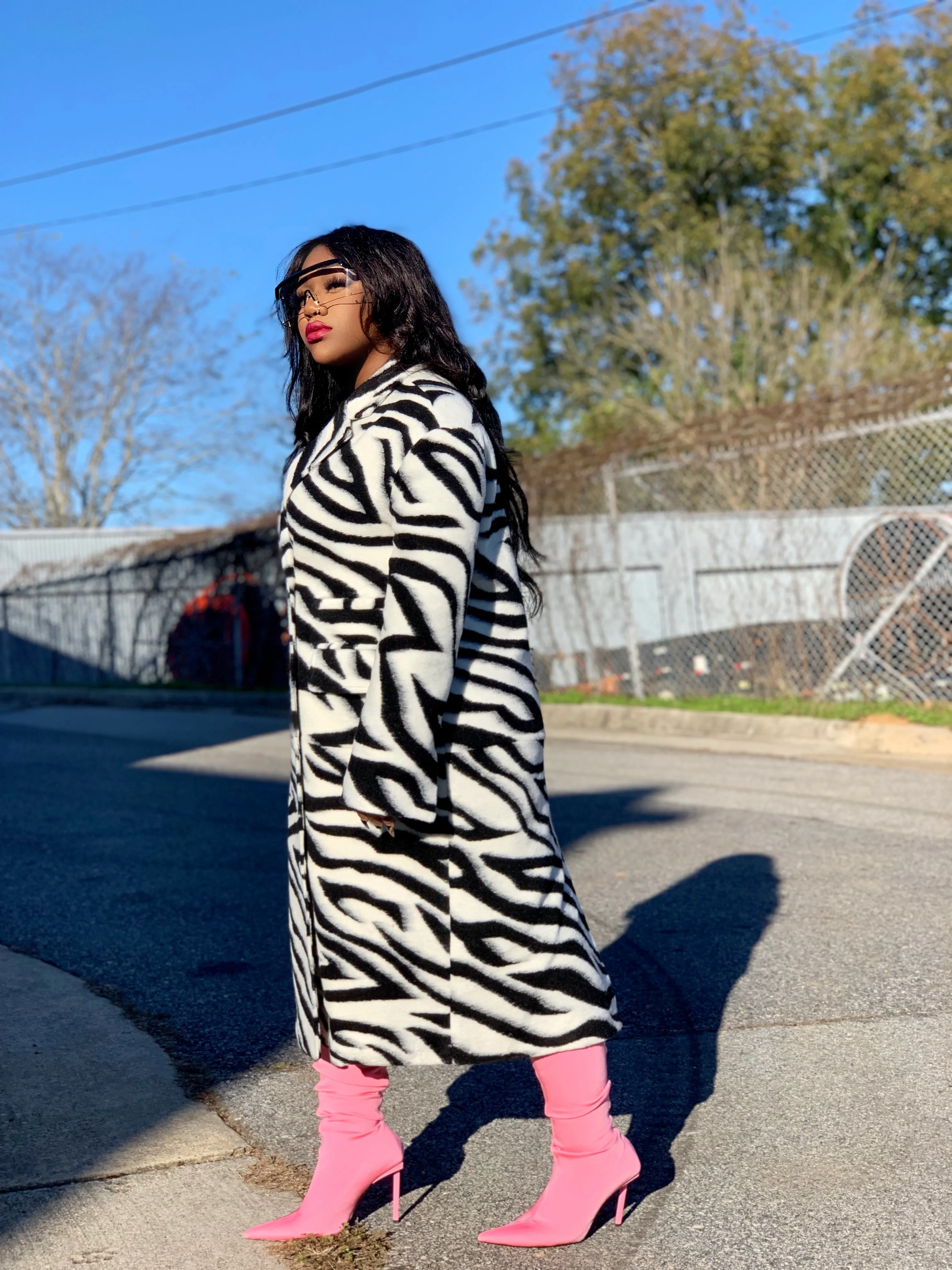 The Max Zebra Coat
