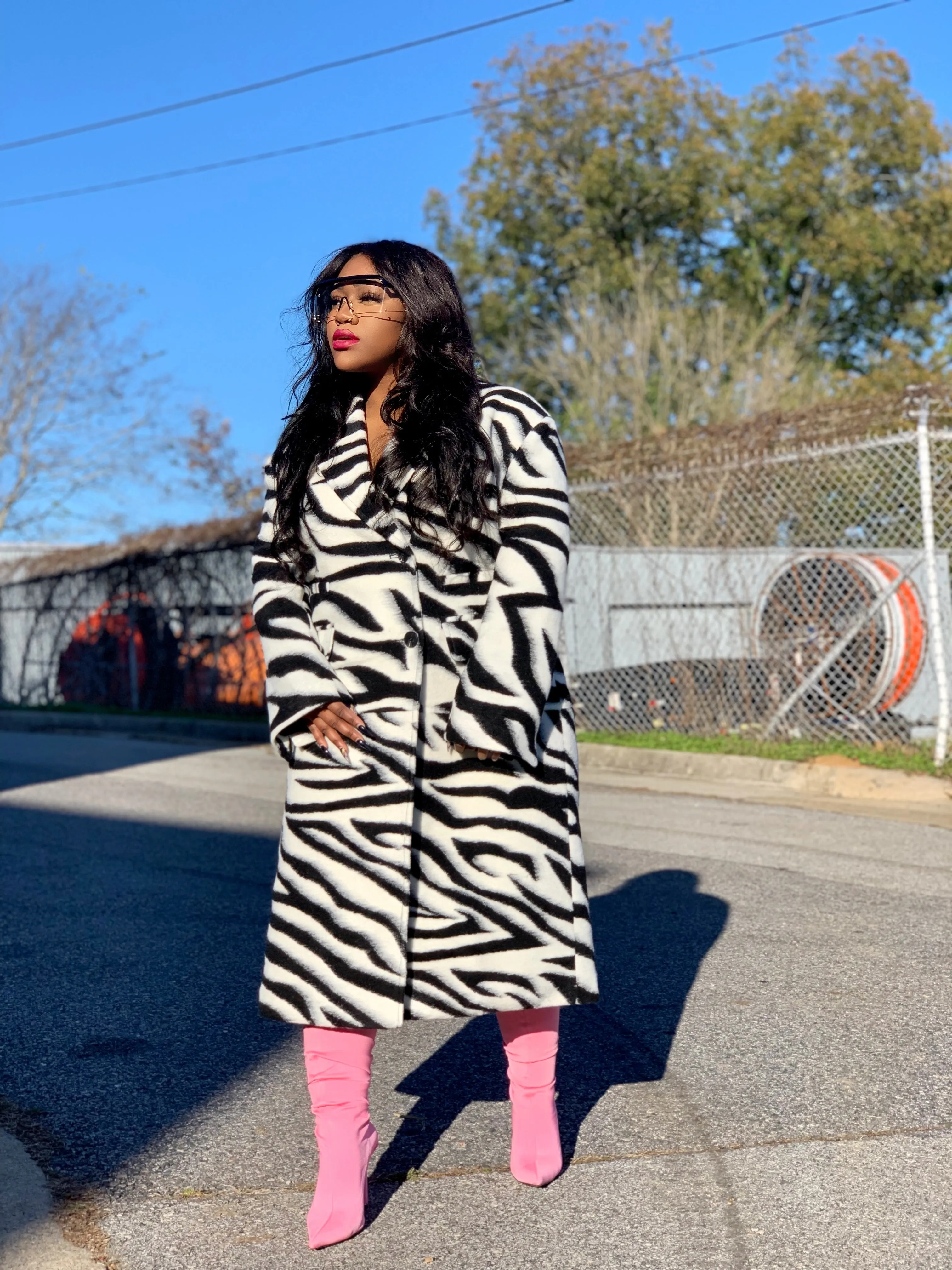 The Max Zebra Coat