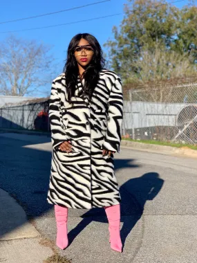 The Max Zebra Coat