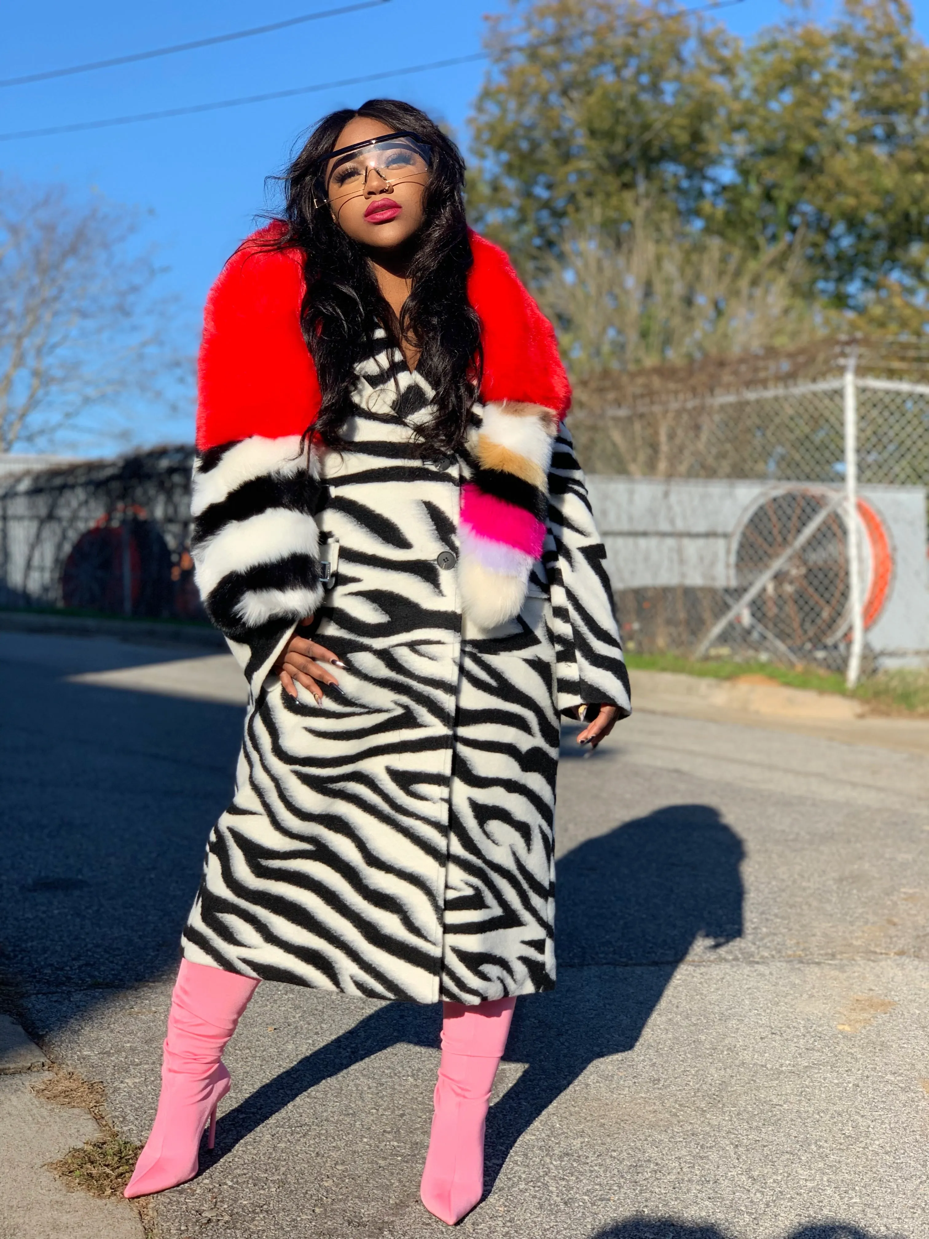 The Max Zebra Coat