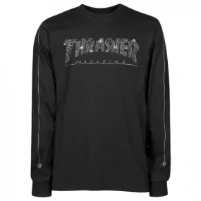 Thrasher Web Long Sleeve T Shirt  Black