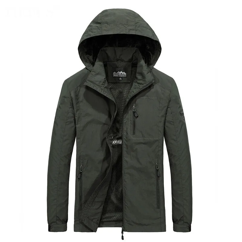 Tommy™ militaire stijl winddicht waterdicht met rits parka winterjas