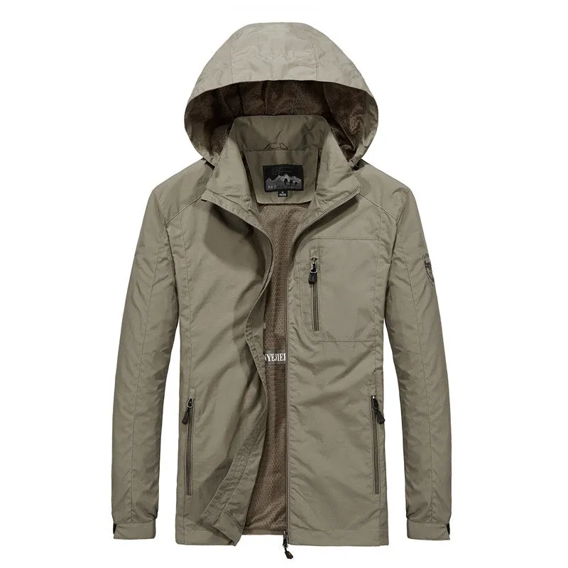 Tommy™ militaire stijl winddicht waterdicht met rits parka winterjas