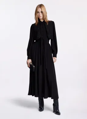 Vest-Effect Midi Dress
