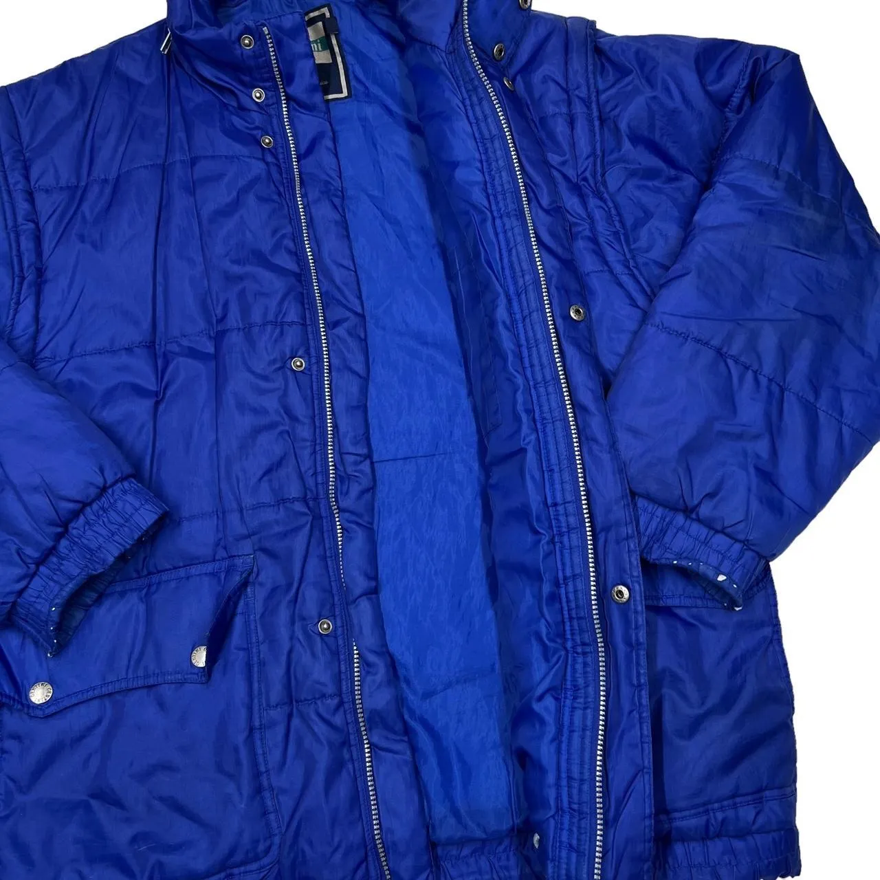 Vintage 90’s GENTINI Detachable Sleeve Padded Puffer Coat Jacket