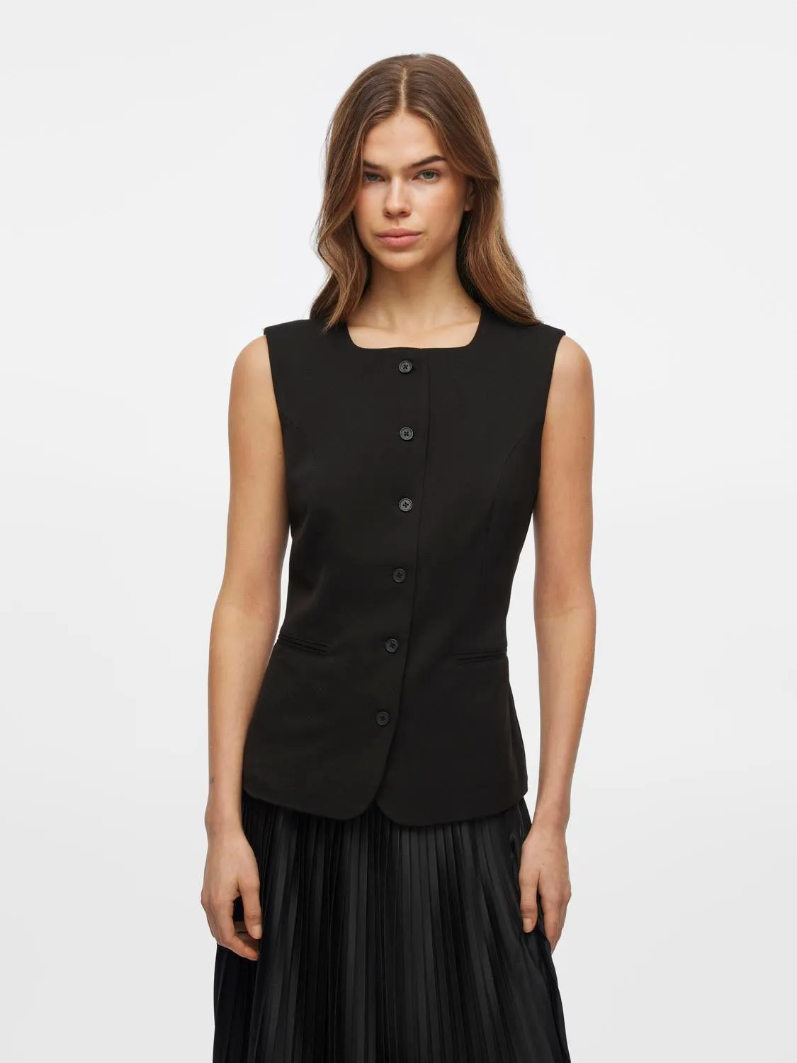 VIVARONE S/L SQUARE NECK LONG VEST