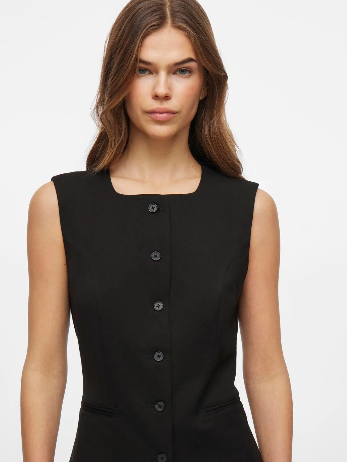 VIVARONE S/L SQUARE NECK LONG VEST