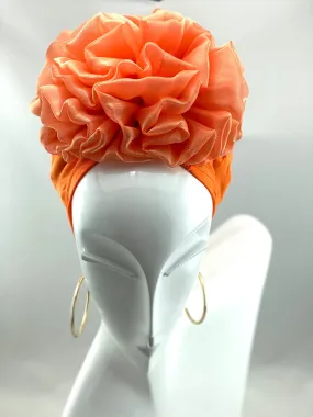 Volumizing Scrunchie Cap - Orange