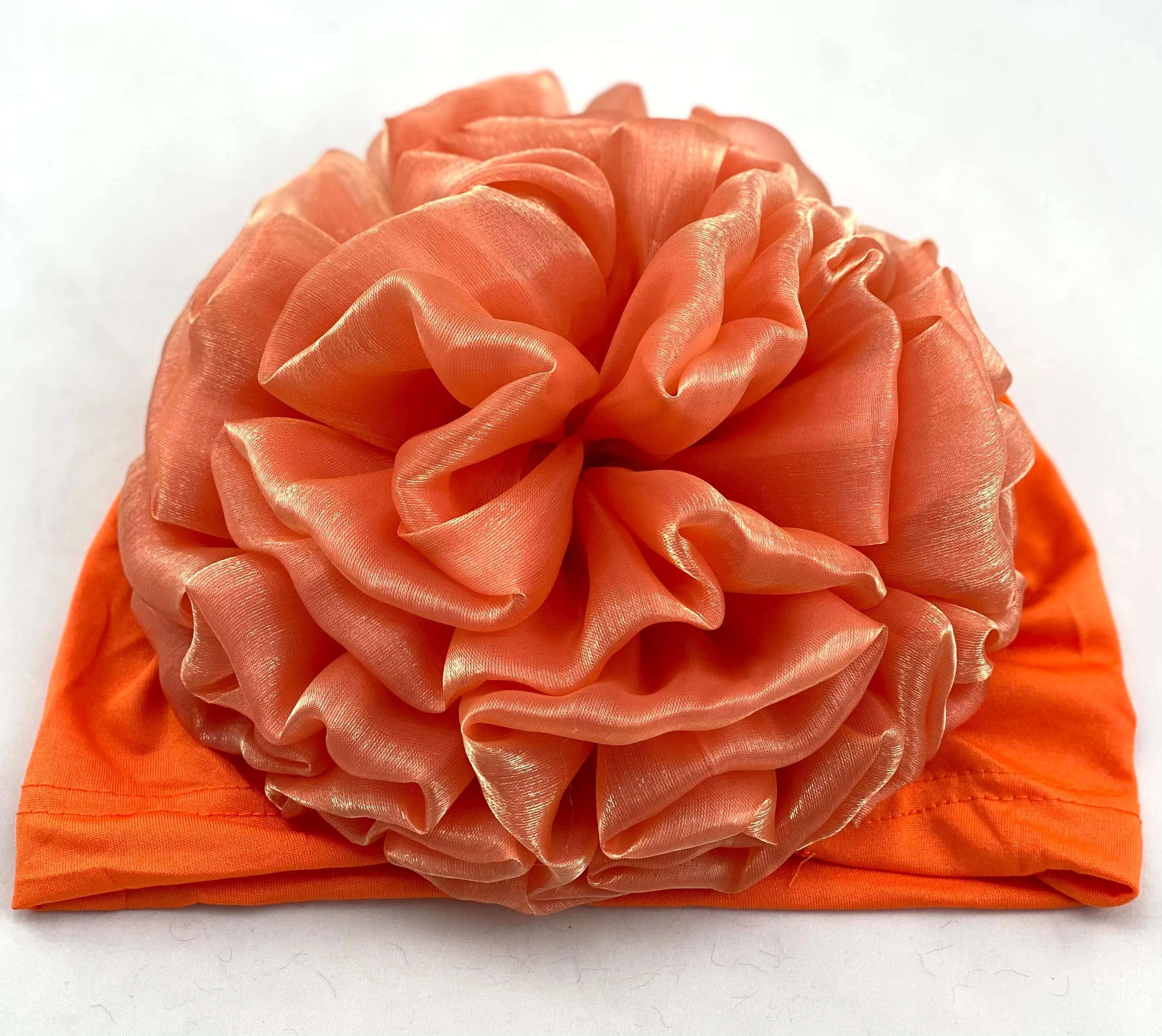 Volumizing Scrunchie Cap - Orange