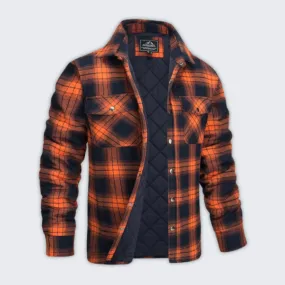 Warm Flannel Check Bomber Jacket | Stylish Cold Weather Wear