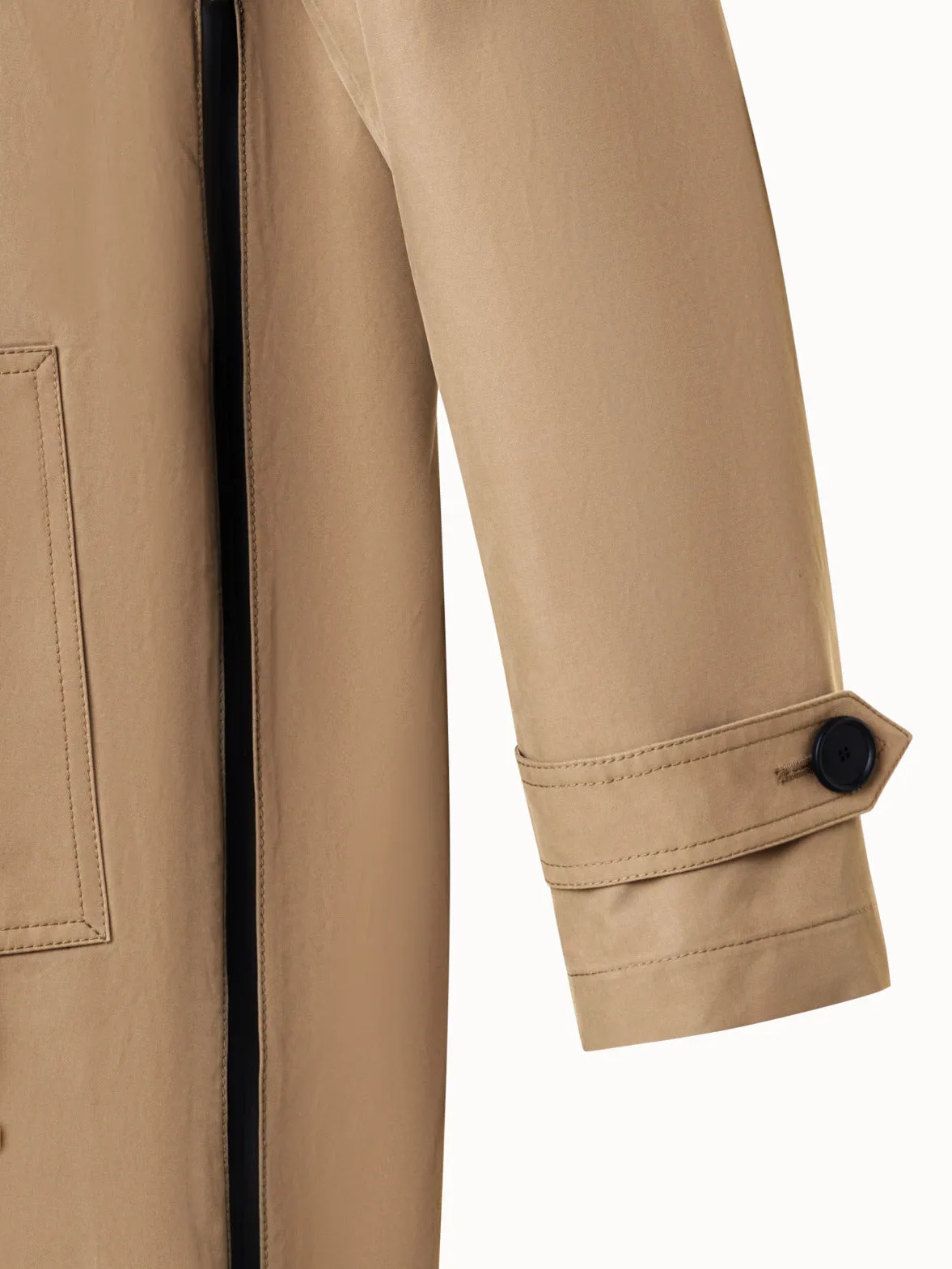 Water-Repellent Parka with Removable Hood