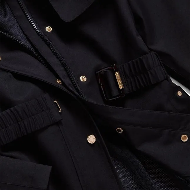 Womens Holland Cooper Black Rosedale Waterproof Parka