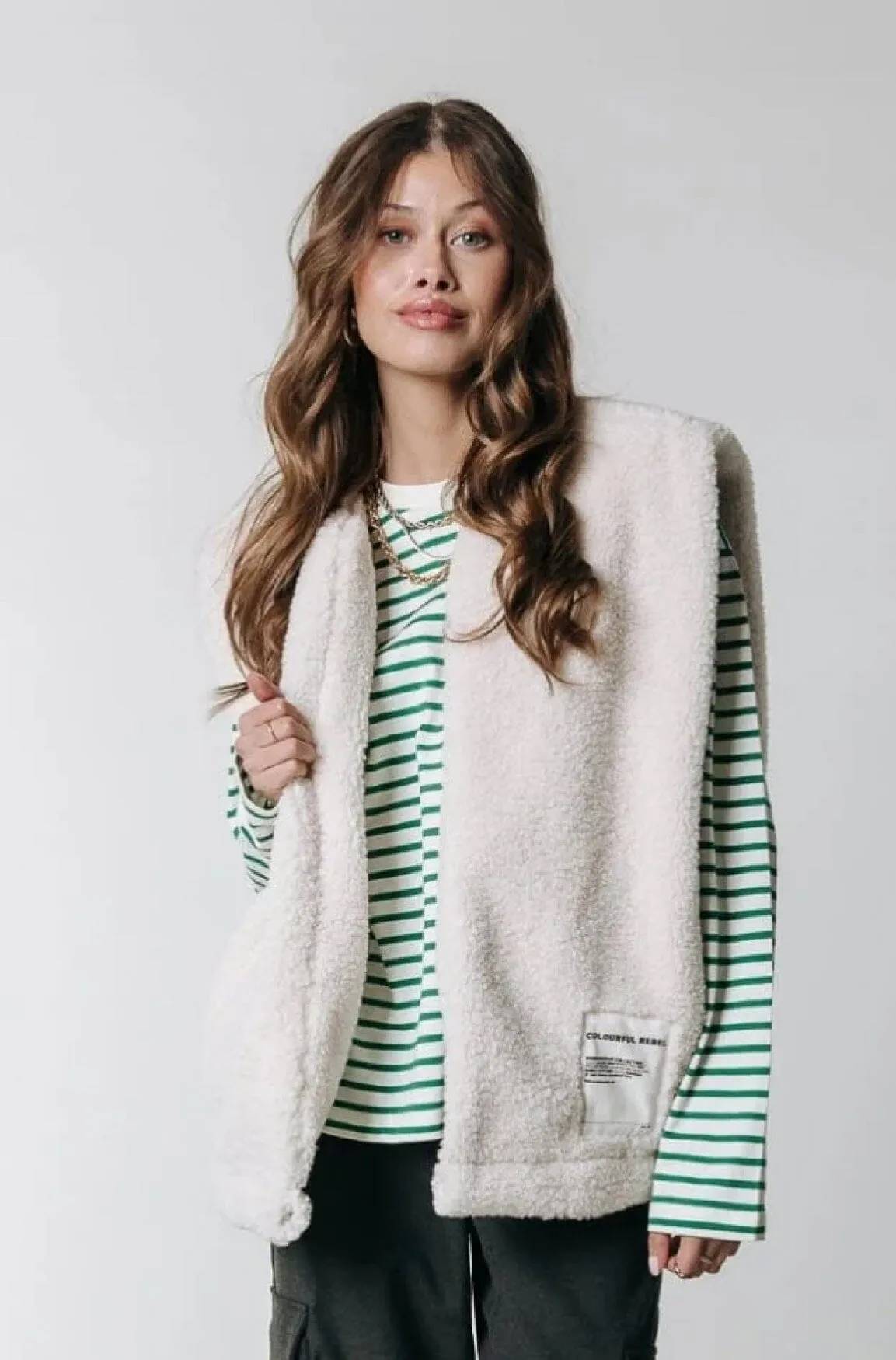 Yoni Teddy Gilet | Off white