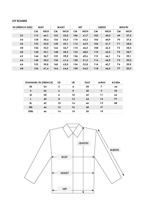 Zoe Bomber with detachable collar